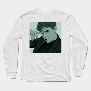 Connor Franta in Green Long Sleeve T-Shirt